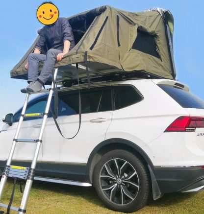 4 Persons Folding Hard Shell Car Roof Top Camping Tent【Back Order】 2