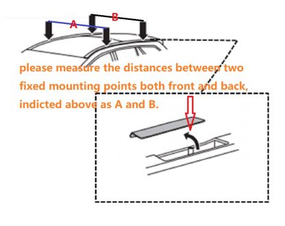 Aerodynamic Car Roof Rack For Car Top With Fixed Point Socket 18