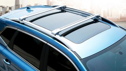 Universal Car Top Crossbars for Vehicle With Raised Rails 11