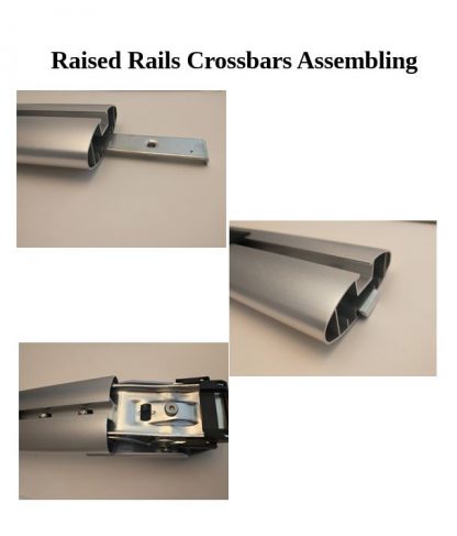 Universal Car Top Crossbars for Vehicle With Raised Rails 8