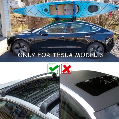 Tesla Model 3 Black Aluminum Roof Rack Lockable 13