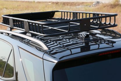 Extra Large Steel Universal Roof Cargo Carrier Basket With Cargo Net 1