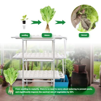 Full Set Hydroponic Growing System 108 Plant Sites 9